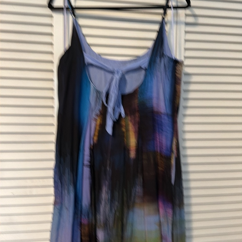 Multicolor Sleeveless Maxi Dress - Picture 2 of 3